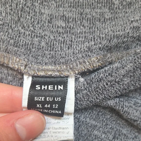 SHEIN Heather Gray Knit Lounge Maternity Pants - Picture 2 of 6